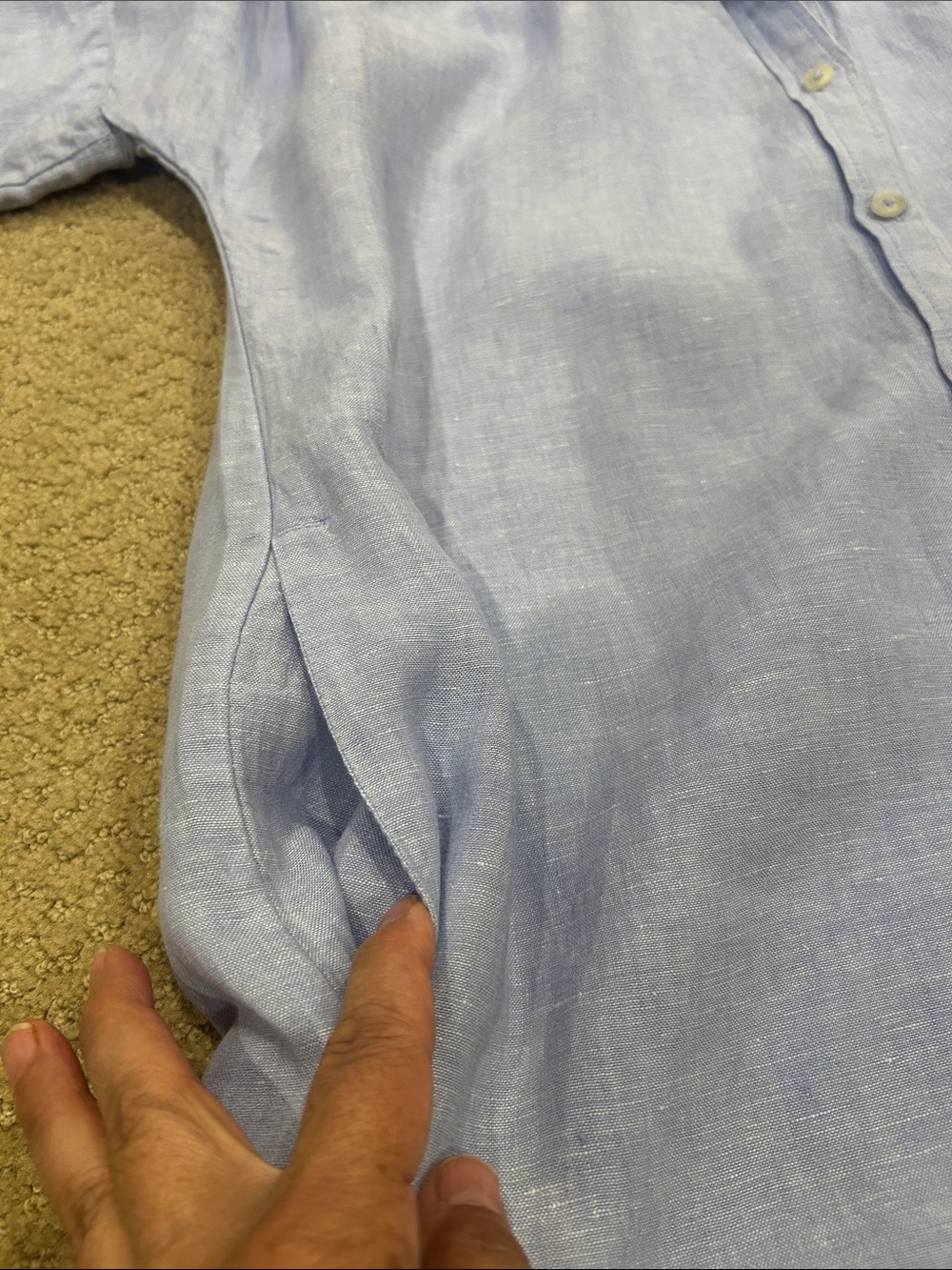 J.Crew Relaxed-Fit Baird McNutt Irish linen Shirt Dress Women’s Size Small - Picture 10 of 11